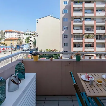 #46 Staywizus - Terrace Ac 4mins Walk Sea Tram T2 Airport Port 아파트 니스